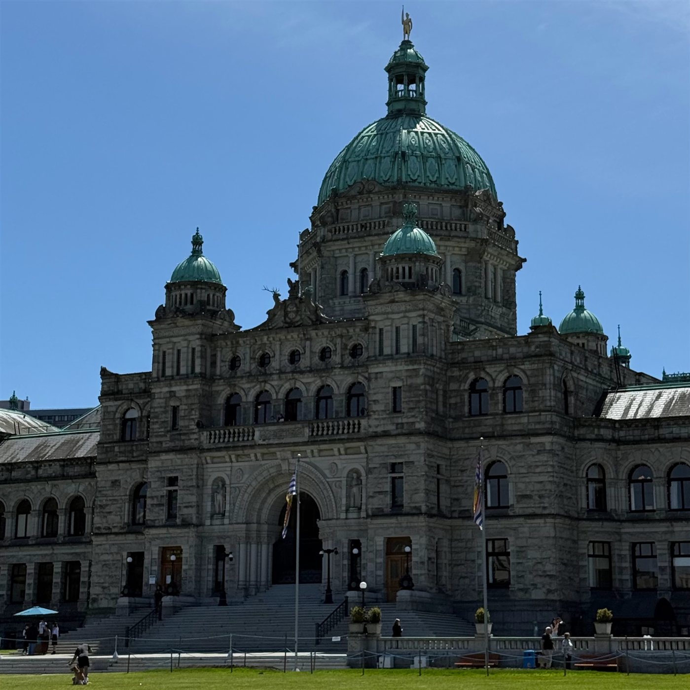 The BC Legislature building in Victoria