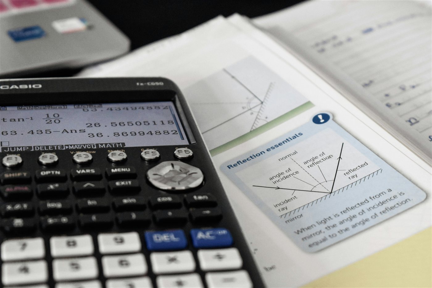 A calculator and open math textbook