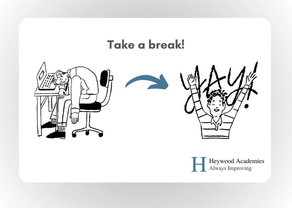 graphic for taking a break